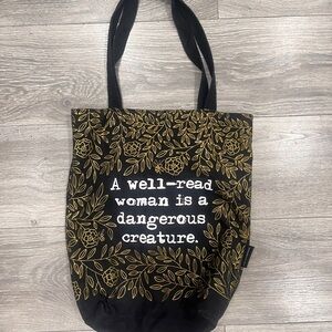 Stylish Black and Gold Tote Bag